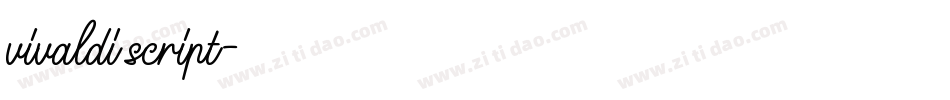 vivaldi script字体转换